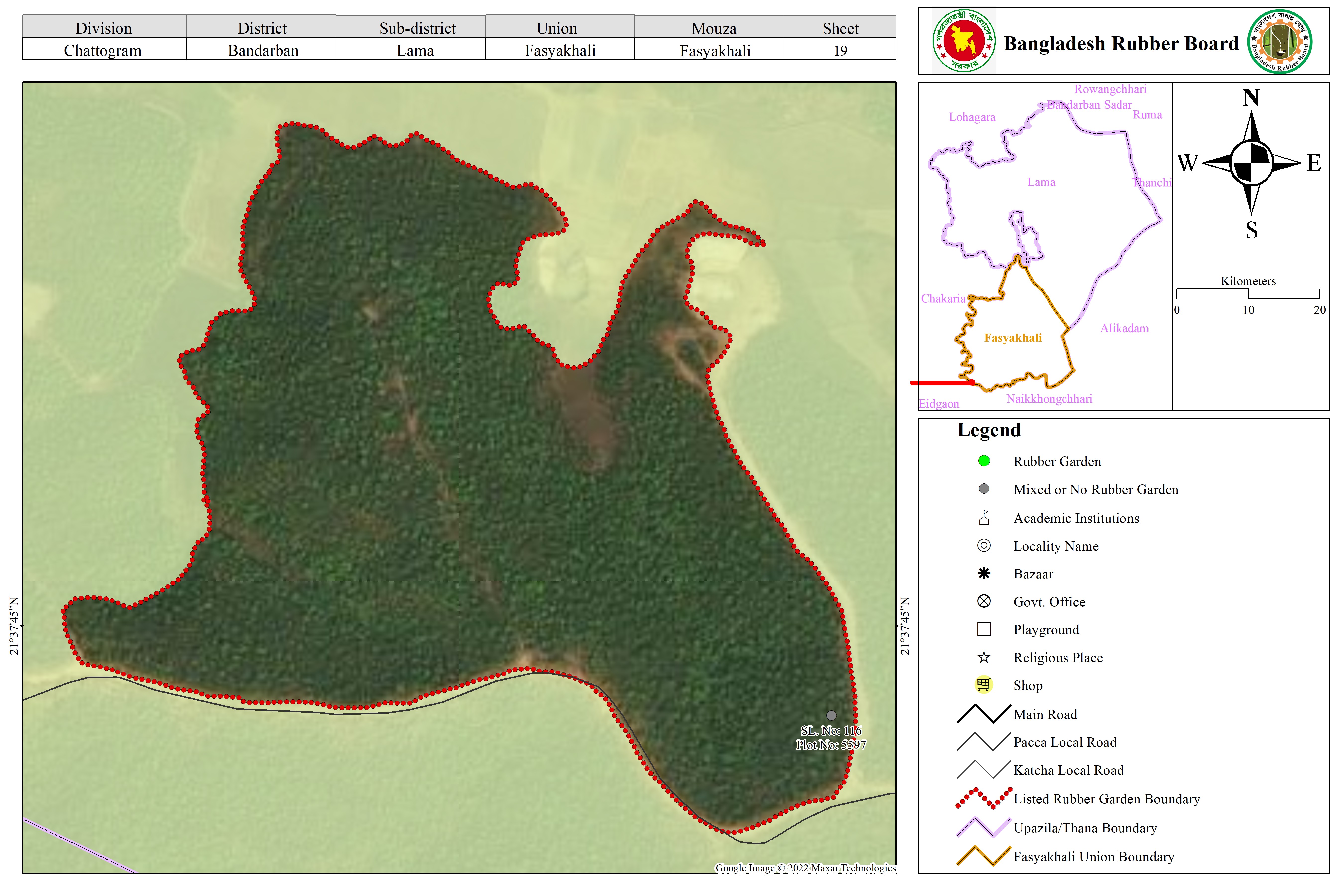ম্যাপ শীট ১৯
