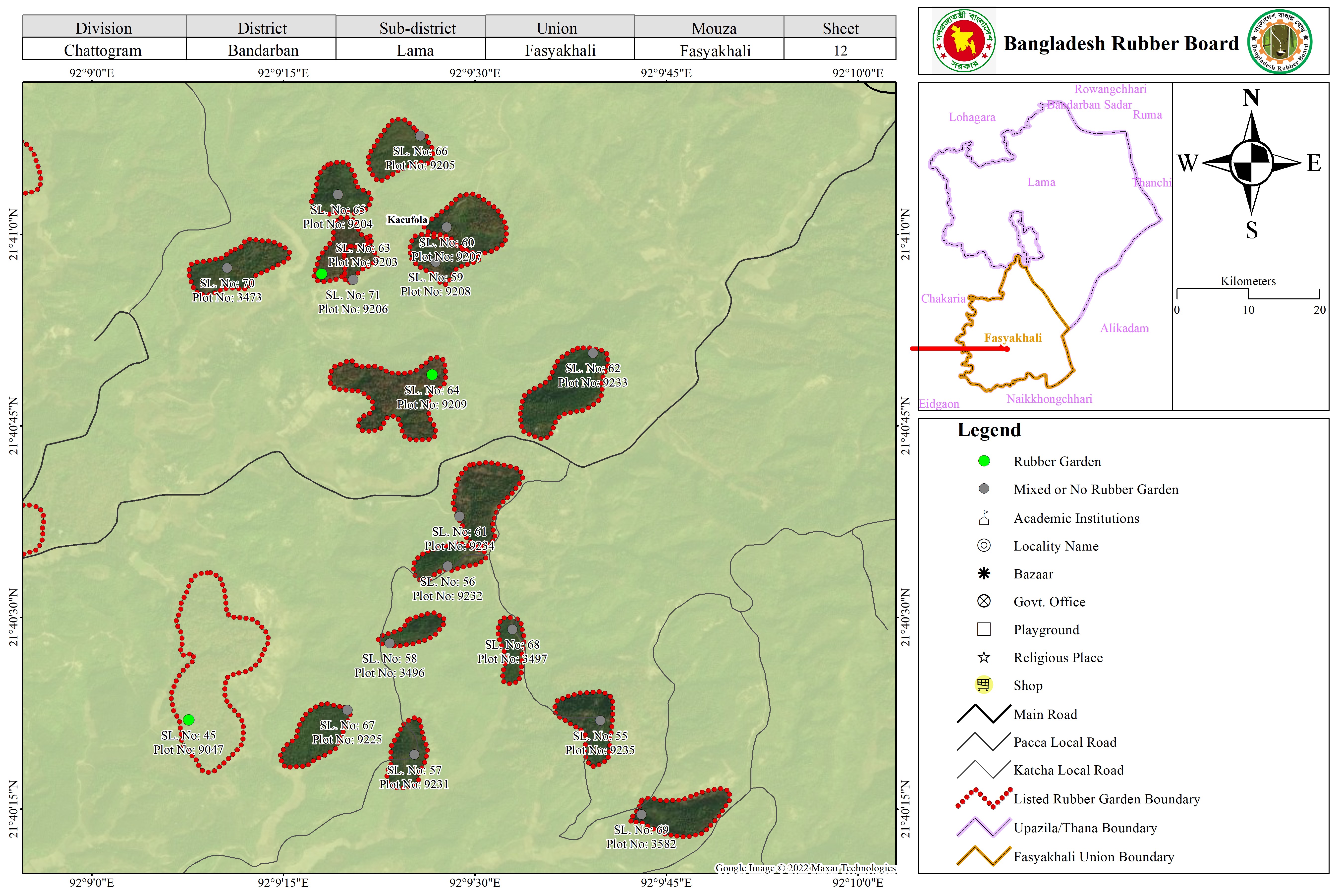 ম্যাপ শীট ১২