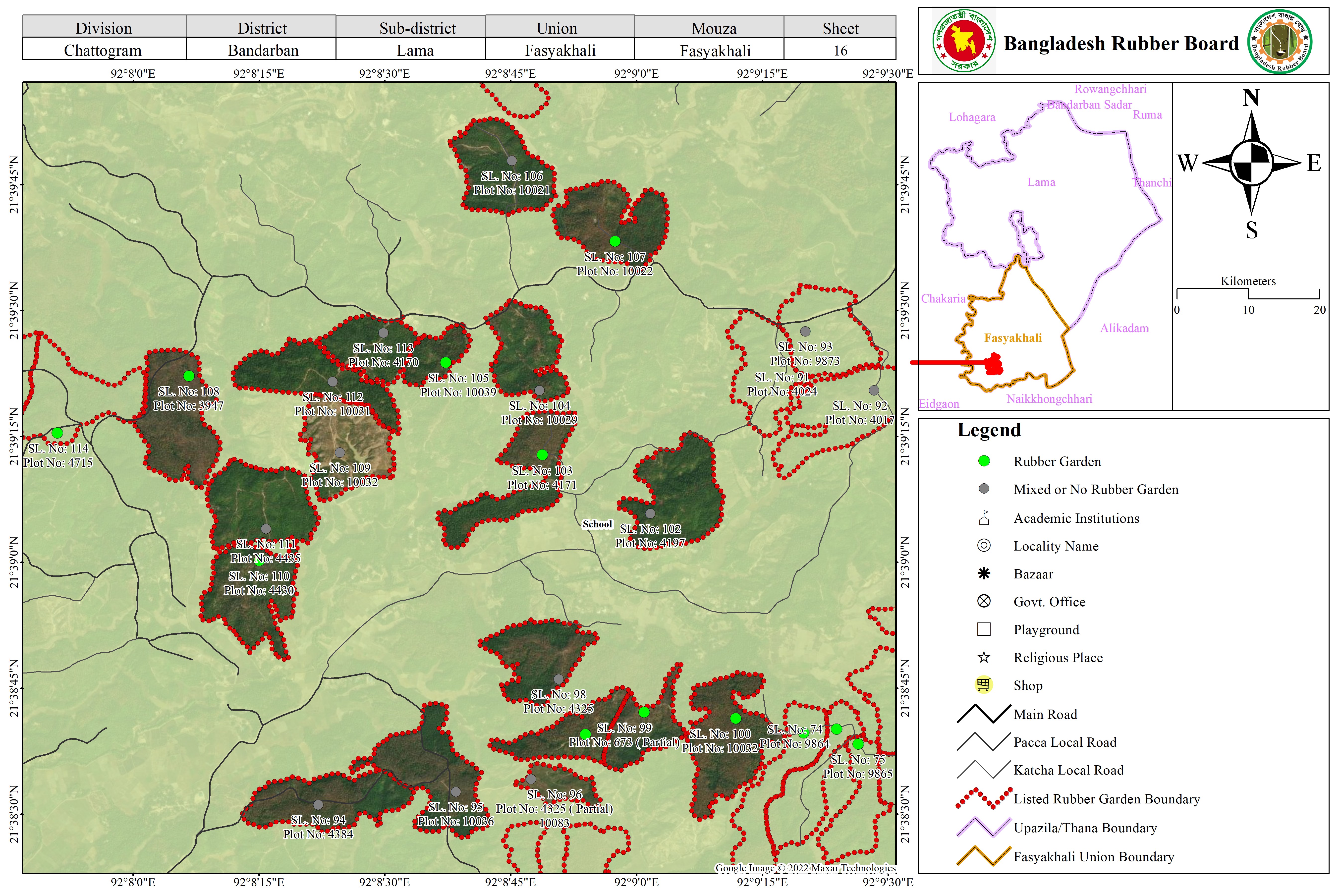 ম্যাপ শীট ১৬