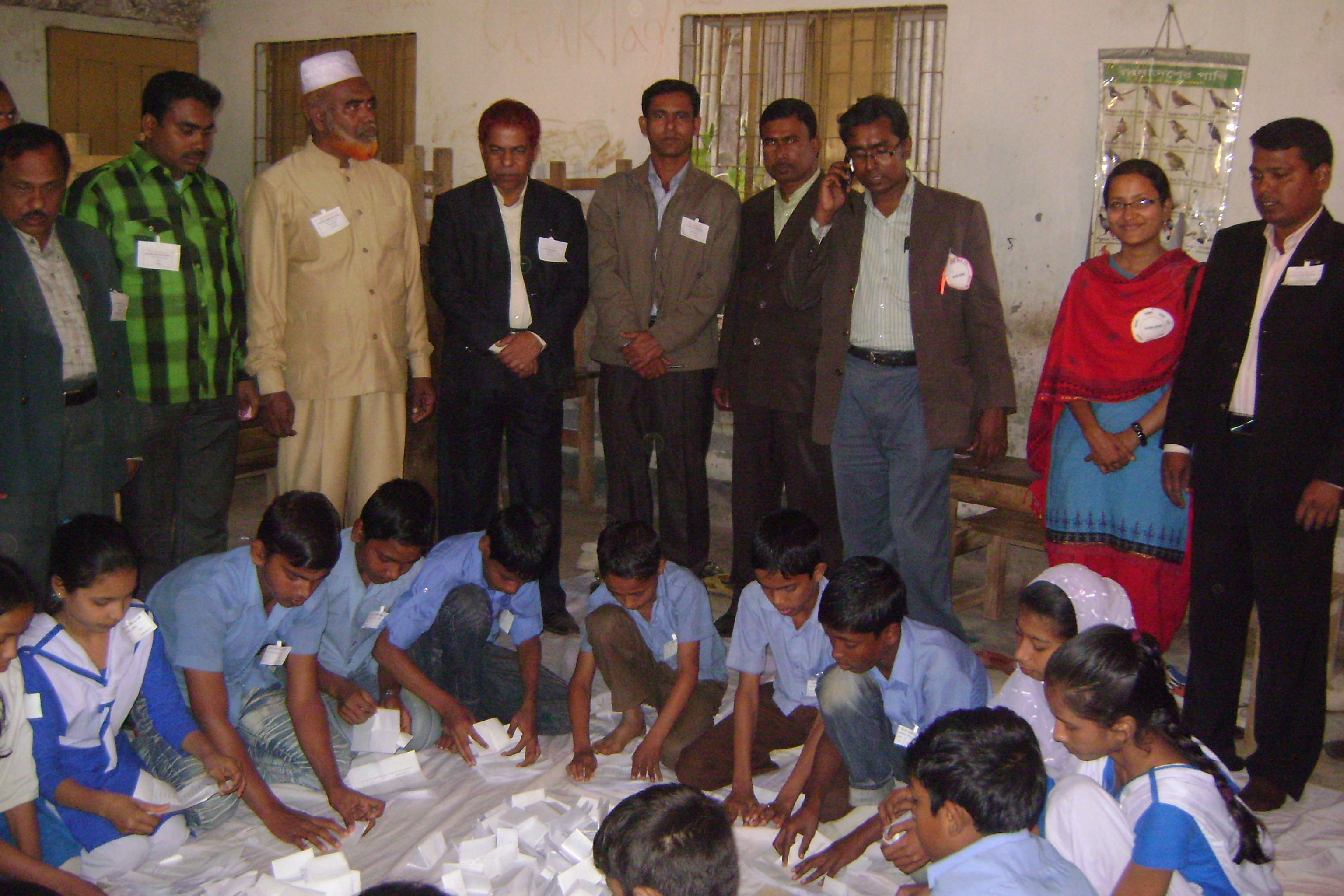 ছাত্র স্ংসদ নির্বাচনের ব্যালট পেপার গণণা