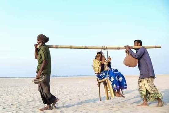 যমুনা নদীর চরের মানুষের জীবন যাপন