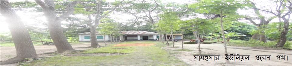 সামন্তসার ইউনিয়ন পরিষদ প্রবেশ পথ।