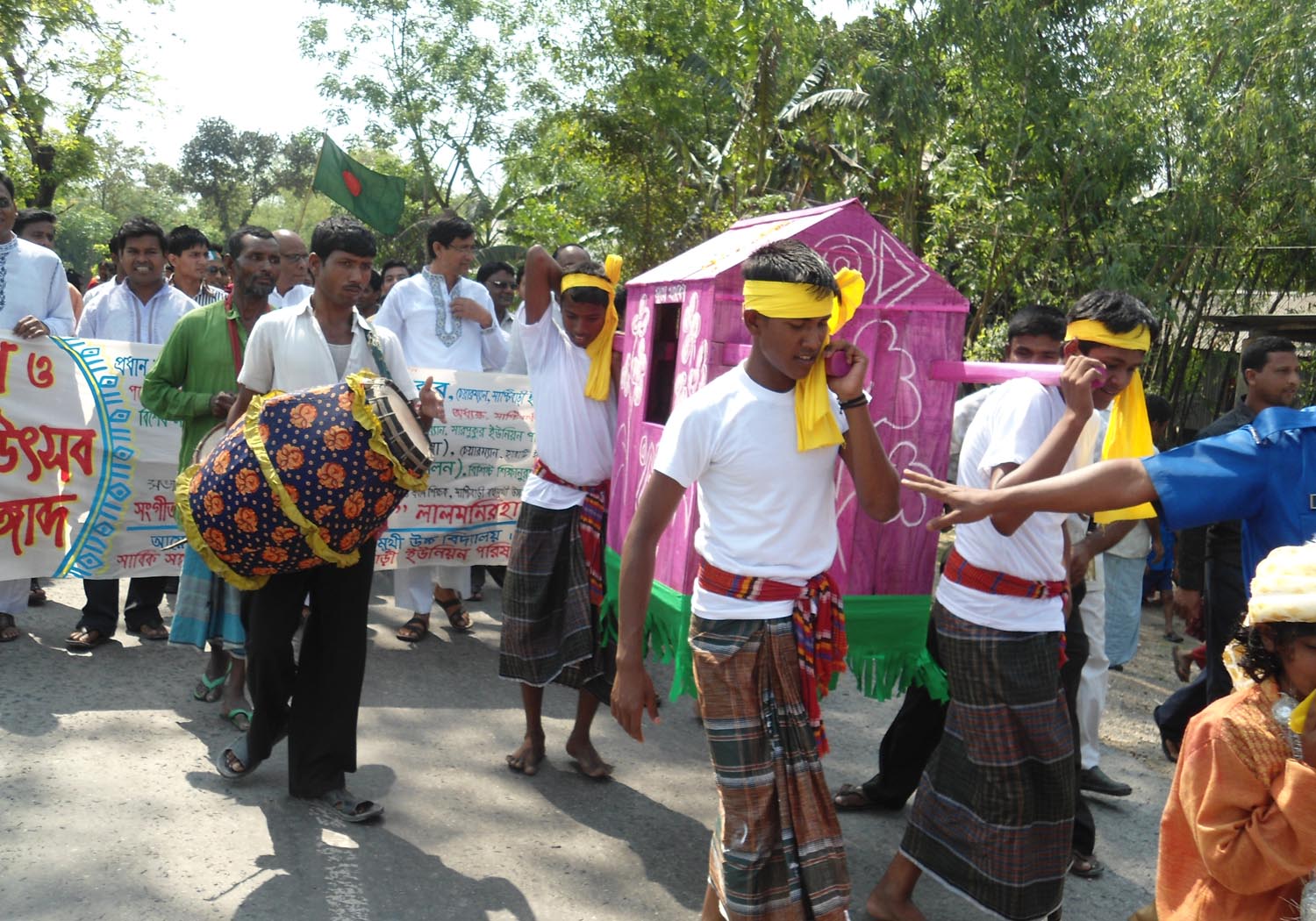 সাপ্টিবাড়ী ইউনিয়নের সনামধন্য স্কুলের পহেলা বৈশাখ উদযাপন