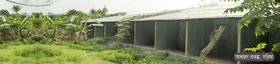 আশ্রয়ণ প্রকল্পের আওতায় ভুমিহীন পরিবারের জন্য নির্মিত ঘর, সরিষা।