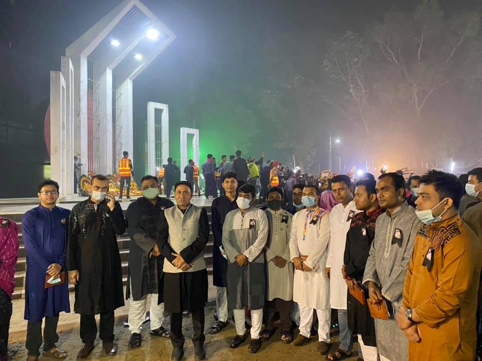 মহান শহীদ দিবস ও আন্তর্জাতিক মাতৃভাষা দিবসে ১২ .১ মিনিটে জেলা প্রশাসনের শ্রদ্ধা নিবেদন।