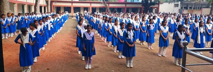 স্কুল শাখার শিক্ষার্থীদের অ্যাসেম্বলি