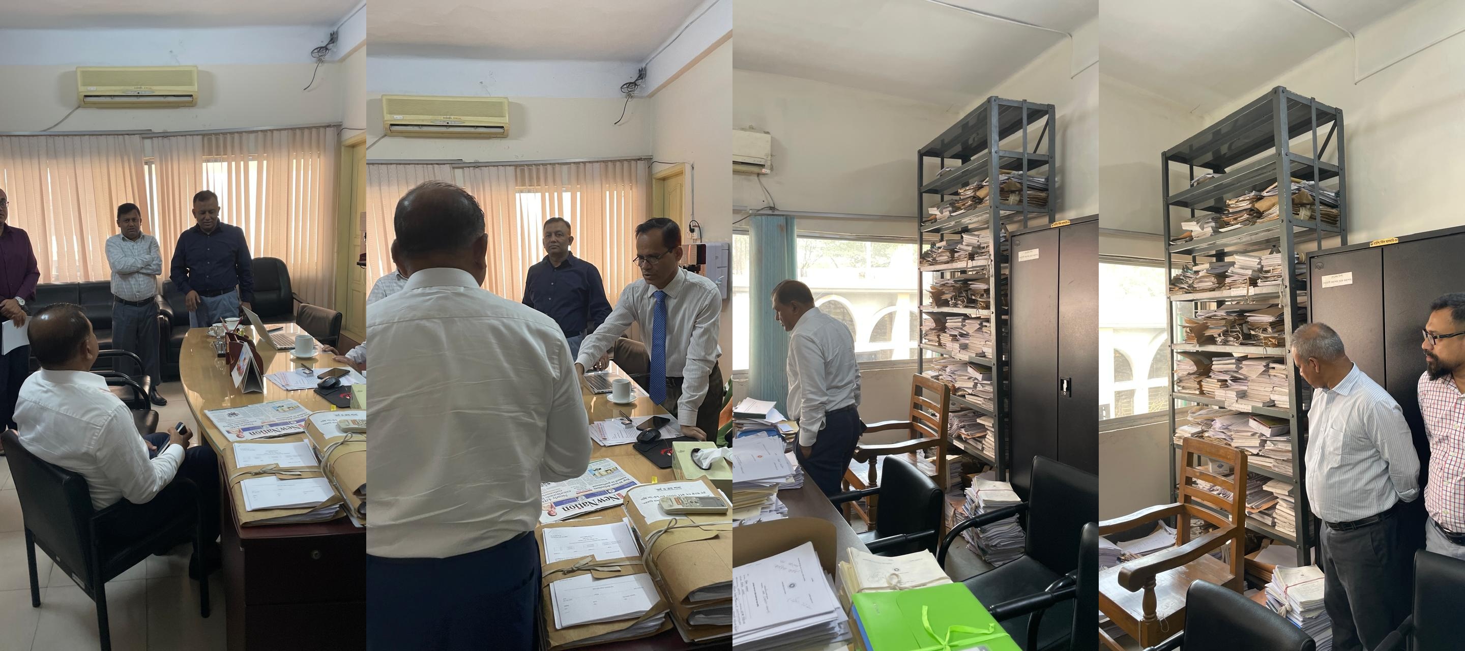 শিক্ষা সচিব আবদুল খালেক মাধ্যমিক উচ্চ শিক্ষা অধিদপ্তর (মাউশি) আকস্মিক পরিদর্শন করেন (মঙ্গলবার ০৭ এপ্রিল)