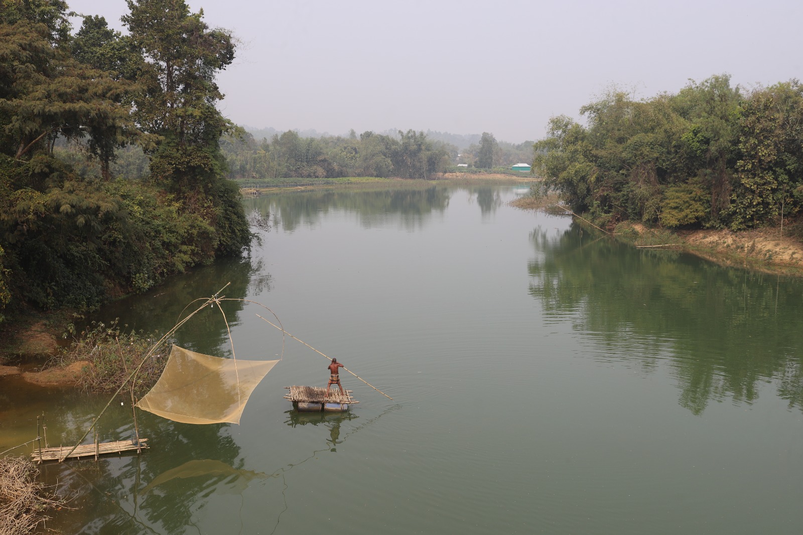 পাহাড়ি নদী( সোমেশ্বরী নদী),ঝিনাইগাতি ,শেরপুর