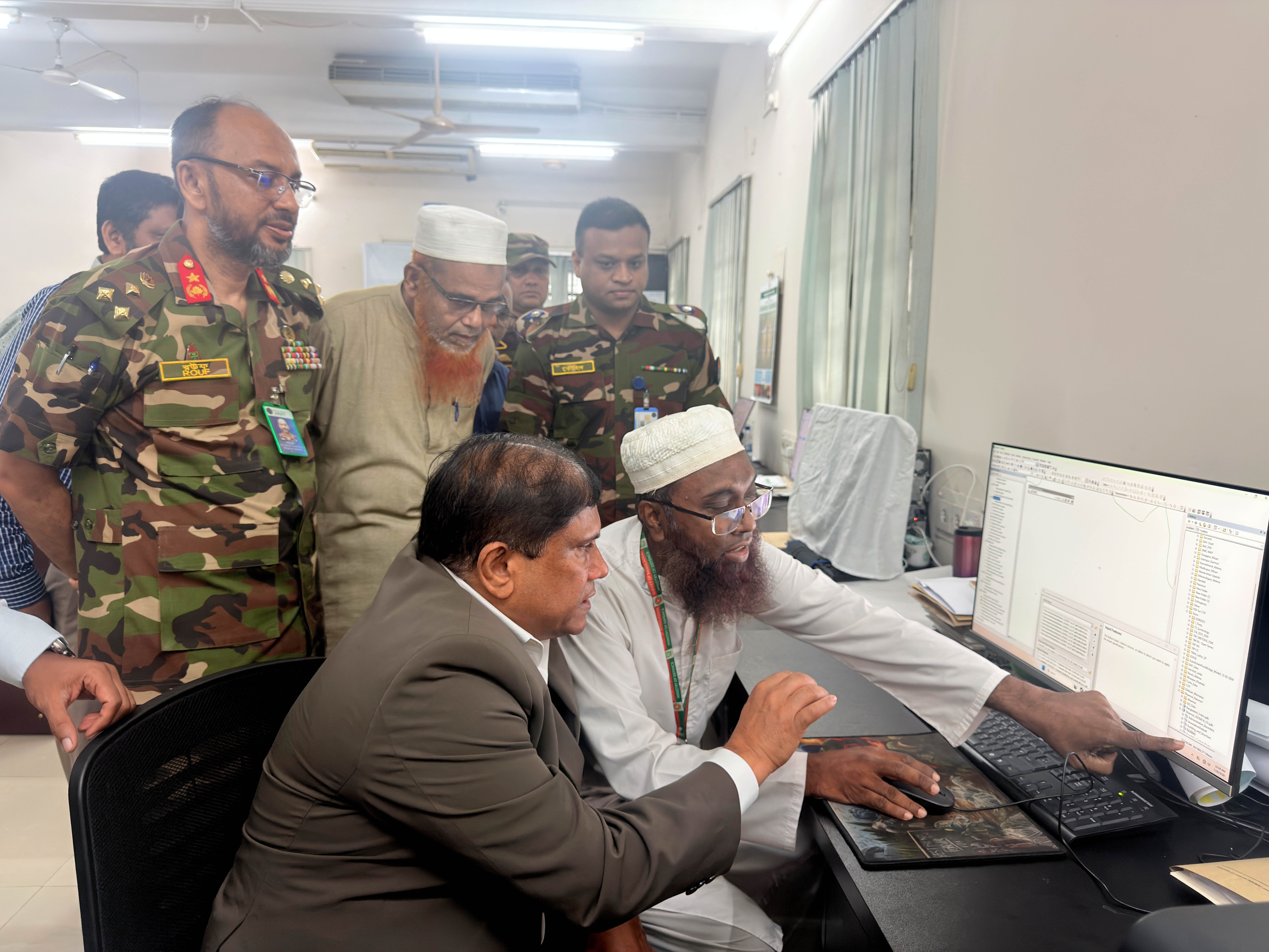 প্রতিরক্ষা উপদেষ্টা মহোদয়ের বাংলাদেশ জরিপ অধিদপ্তর পরিদর্শন