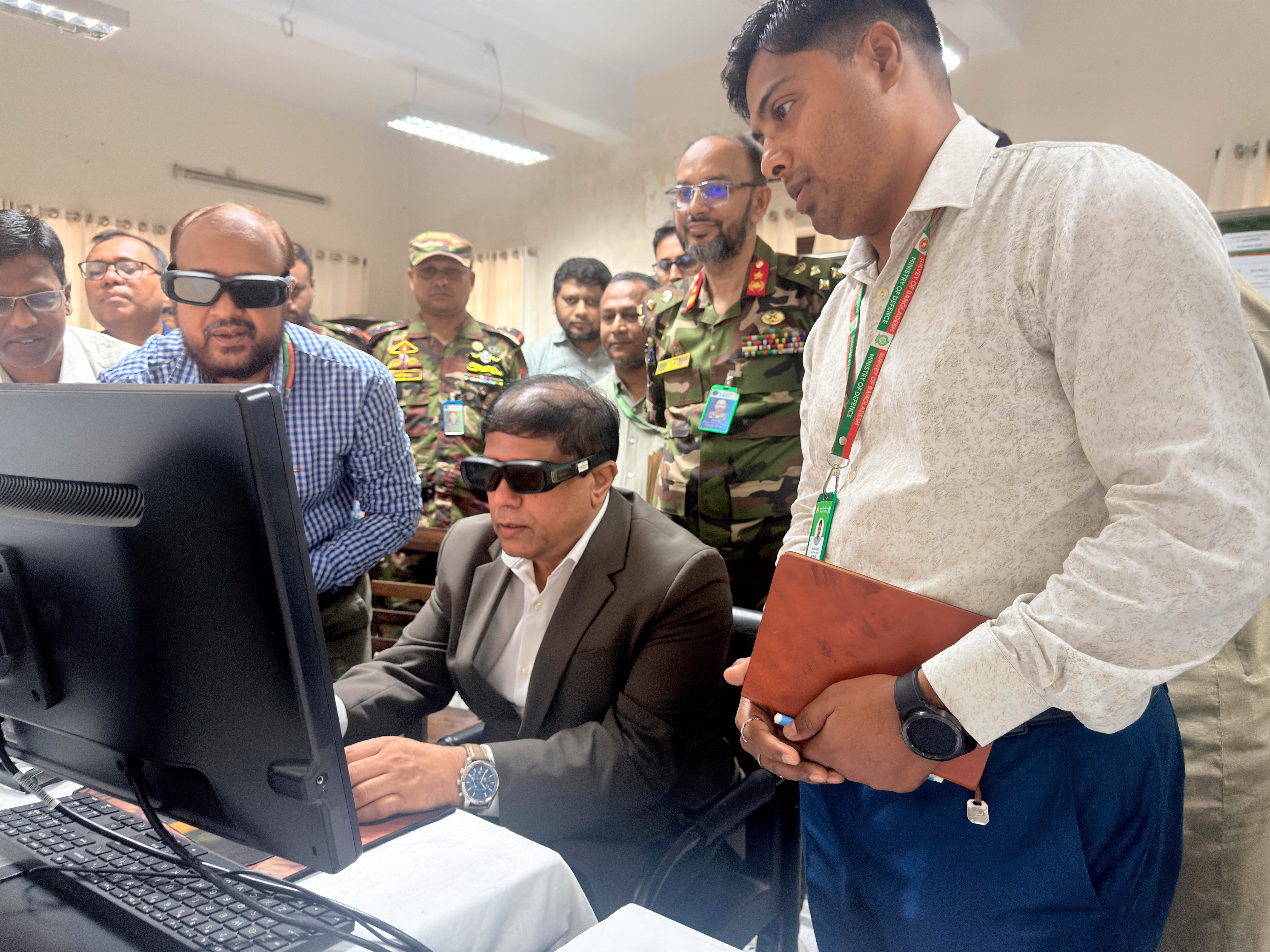 প্রতিরক্ষা উপদেষ্টা মহোদয়ের বাংলাদেশ জরিপ অধিদপ্তর পরিদর্শন