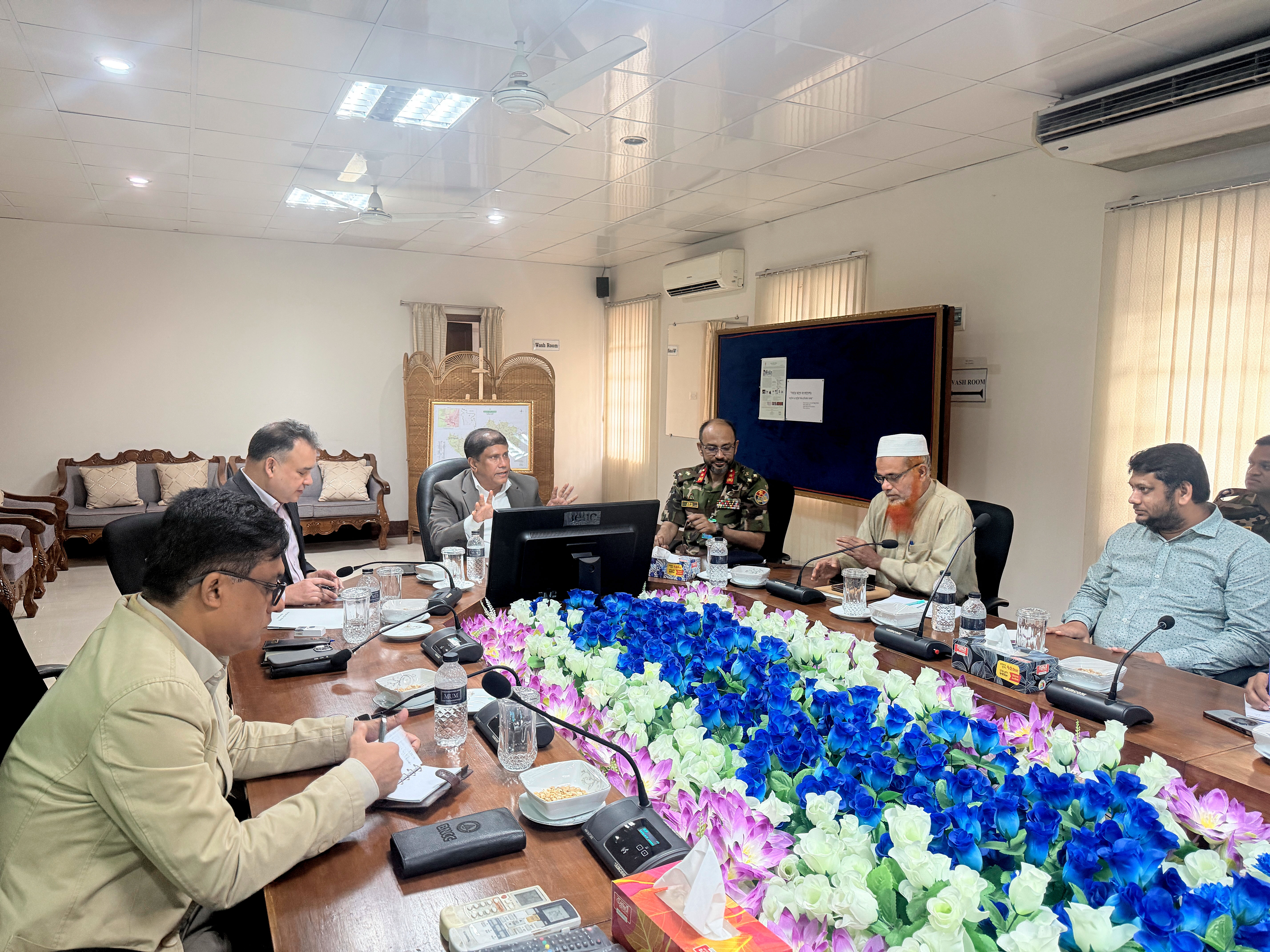 প্রতিরক্ষা উপদেষ্টা মহোদয়ের বাংলাদেশ জরিপ অধিদপ্তর পরিদর্শন