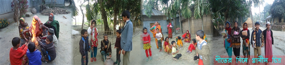 শীতের দিনে গ্রামীন চিত্র