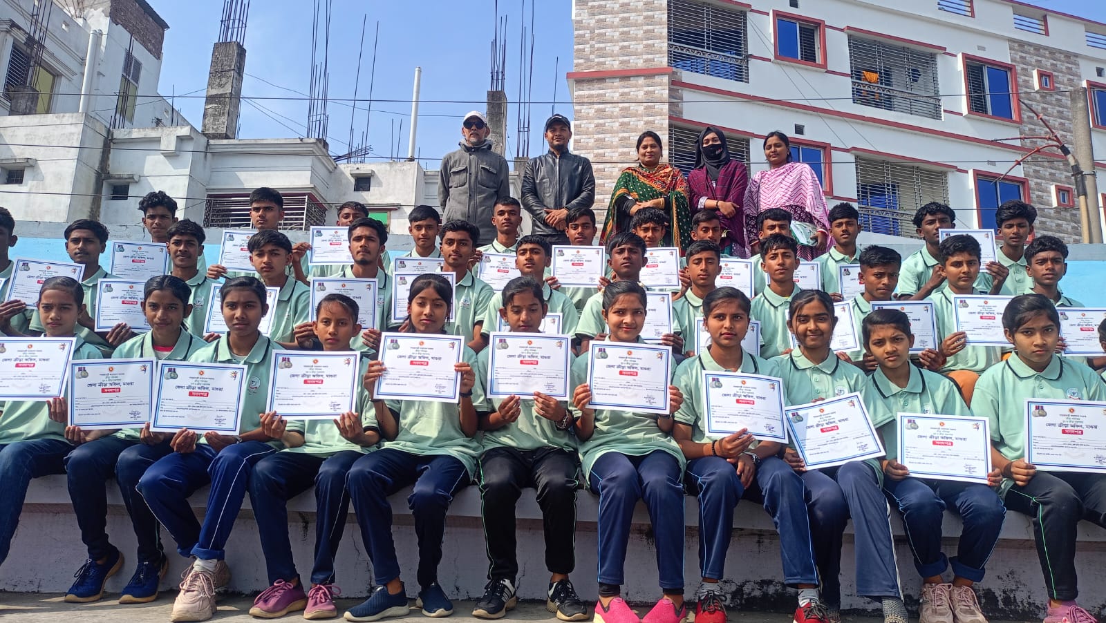 ক্রীড়া পরিদপ্তরের বার্ষিক ক্রীড়াপঞ্জি ২০২৫-২৬ অনুযায়ী জেলা পর্যায়ে ৪৩ জন বালক ও বালিকার মাসব্যাপী ফুটবল প্রশিক্ষণ।