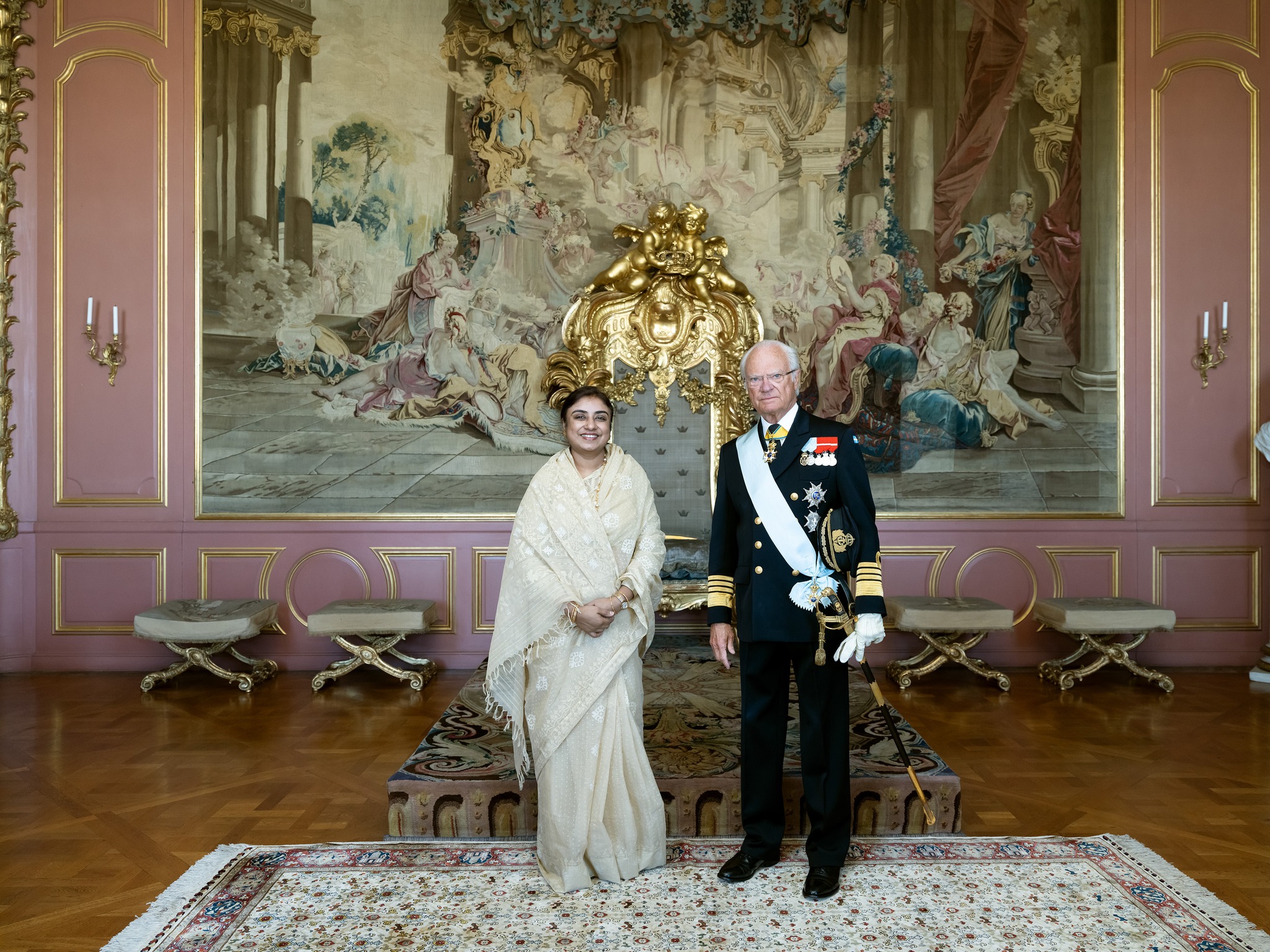 Presentation of Credentials by H.E. Ambassador Ms. Wahida Ahmed to His Majesty King Carl XVI Gustaf of Sweden - 29 April 2025