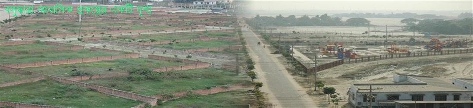 বসুন্ধারা আবাসিক প্রকল্পের একটি দৃশ্য