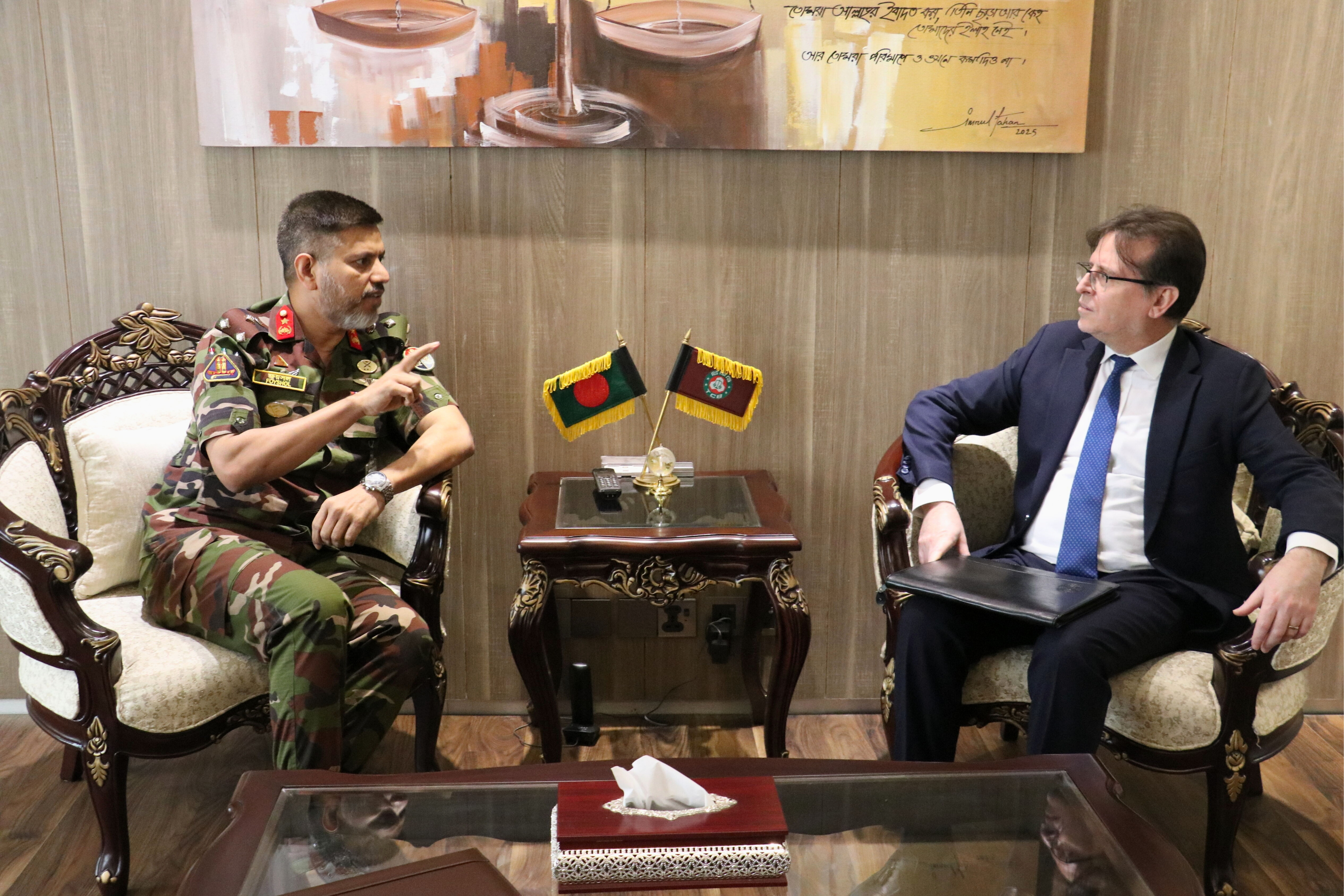 ঢাকায় তুরস্ক প্রজাতন্ত্রের রাষ্ট্রদূতের সাথে একটি আনুষ্ঠানিক বৈঠক