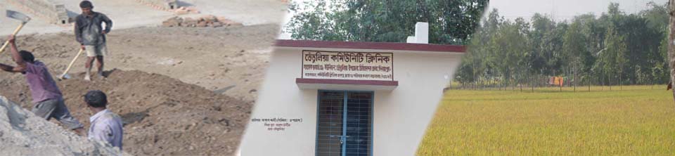 দিগন্ত বিস্তৃত ধান ক্ষেত শ্রমজীবি মানুষ