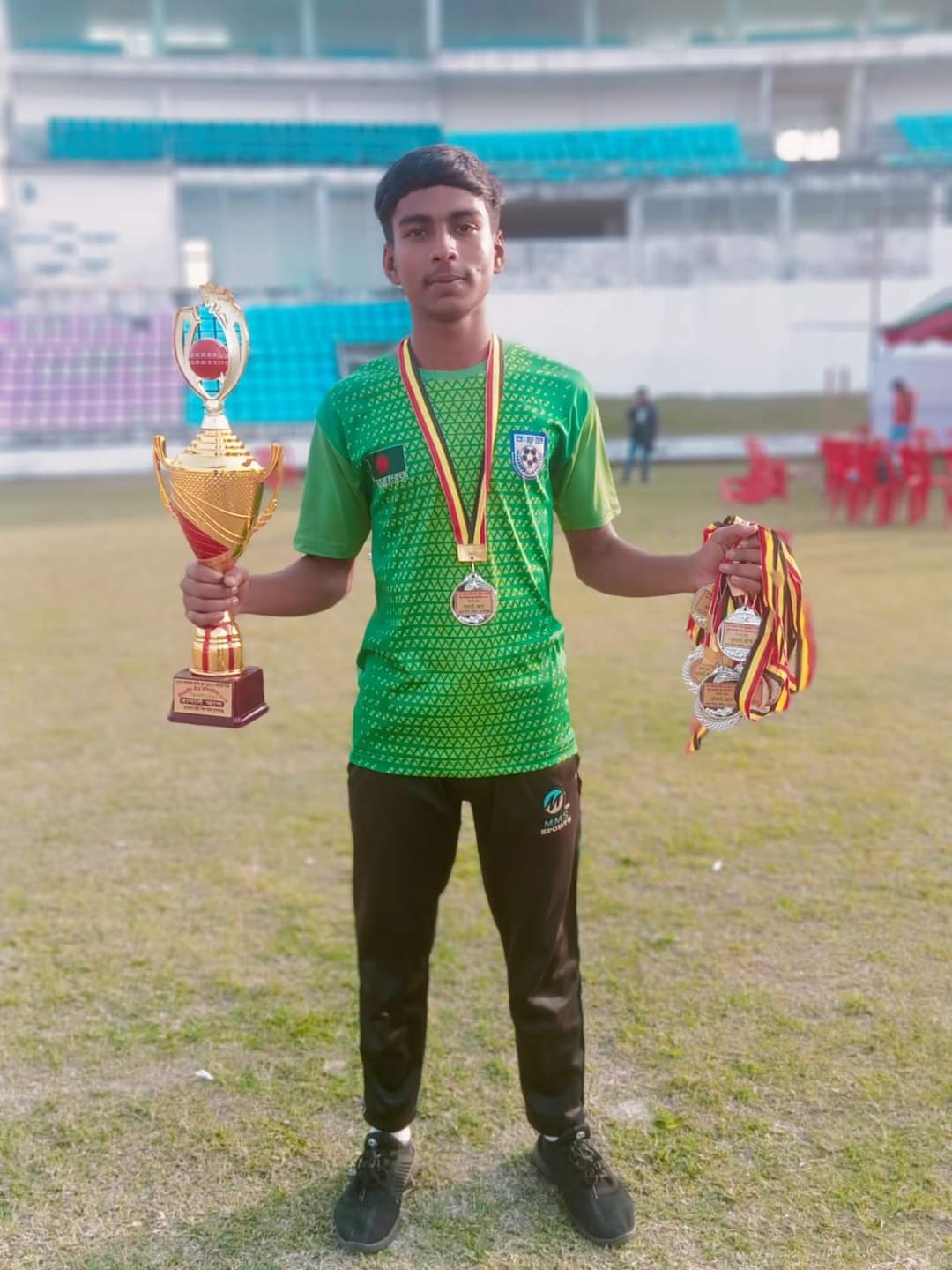 Students getting prize in district Level competition