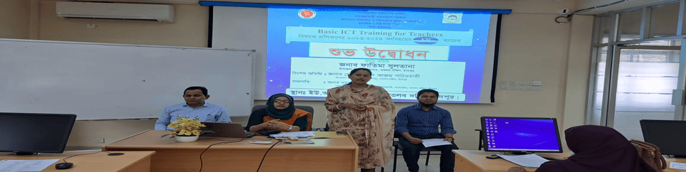 উপজেলা আইসিটি ট্রেনিং এন্ড রিসোর্স সেন্টার, মতলব দক্ষিণ, চাঁদপুর কার্যালয়ে ২০২৩-২০২৪ অর্থবছরে পরিচালিত প্রশিক্ষণ কোর্সের উদ্বোধনী অনুষ্ঠানের স্থিরচিত্র।