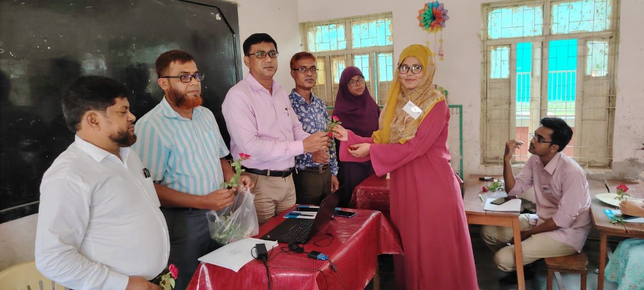 নবনিযুক্ত শিক্ষকদের বরণ অনুষ্ঠান