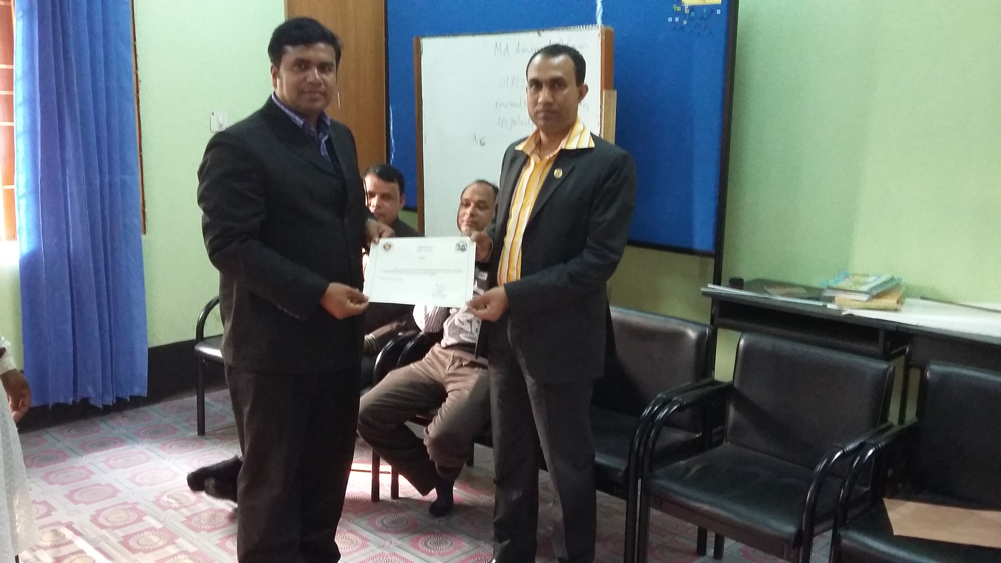 certificate delivary by UNO