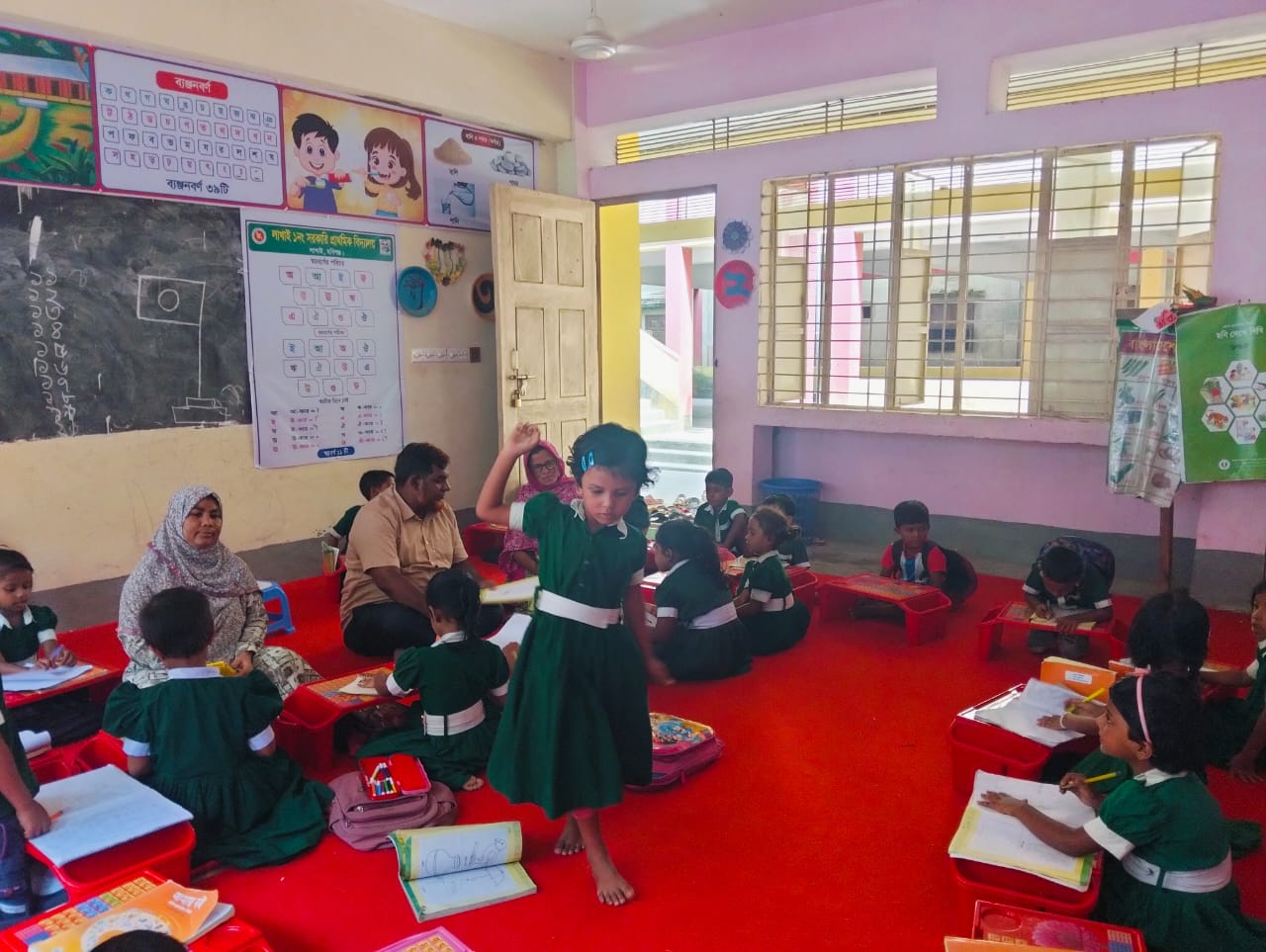 প্রাক-প্রাথমিক শ্রেণি পরিদর্শন লাখাই ১ নং সরকারি প্রাথমিক বিদ্যালয়।