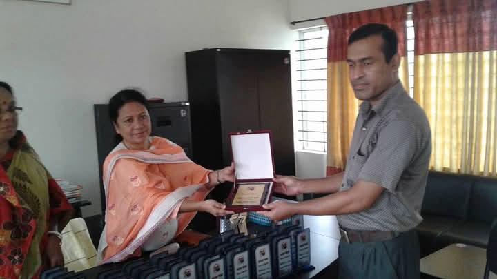 পিটিআই সুপারিনটেনডেন্ট কর্তৃক সম্মননা গ্রহণ