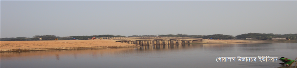 উজানচর ইউনিয়নে মরা পদ্মার উপরে সেতু