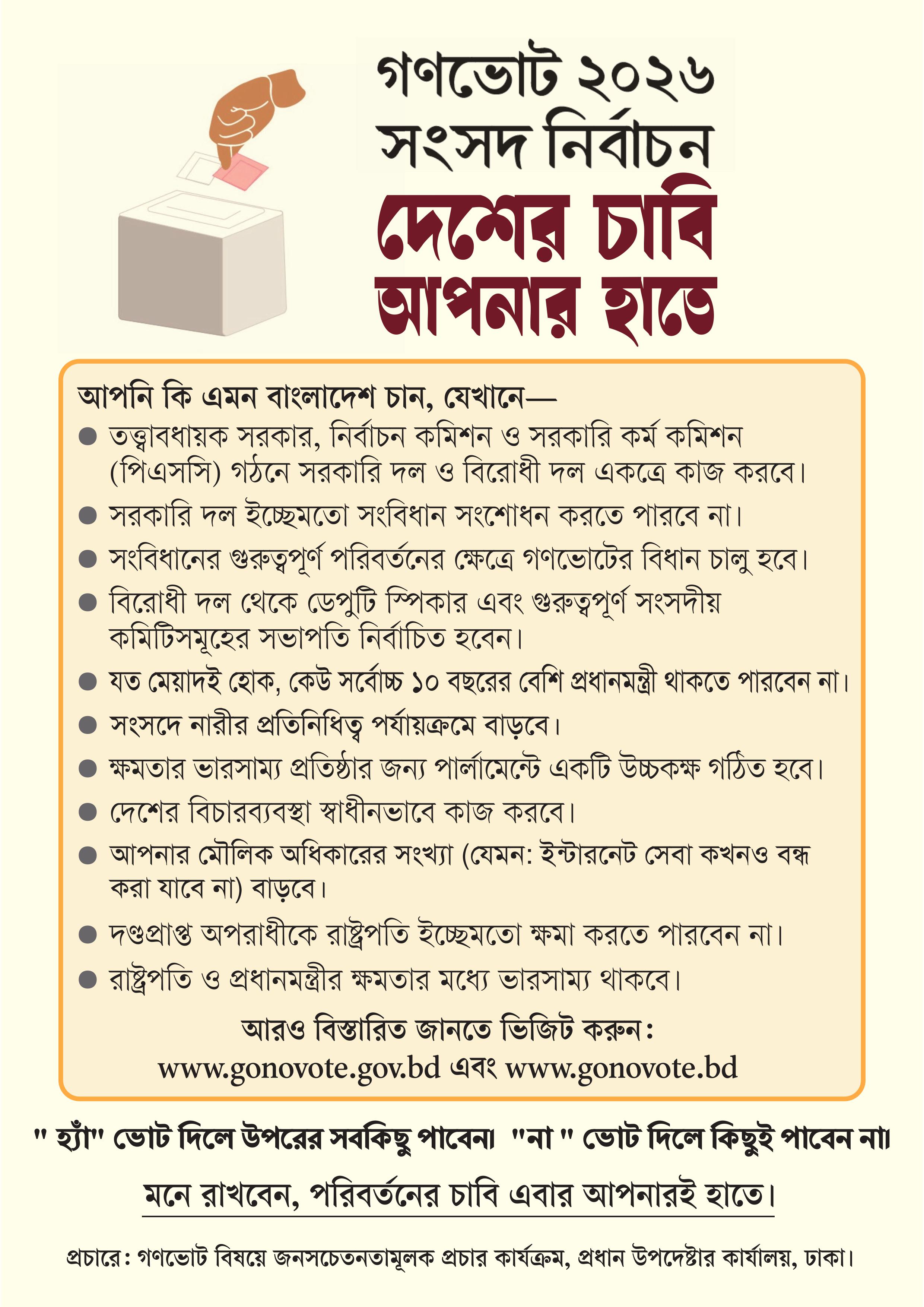 Banner, Gonabot 2026, Parliamentary Election-1