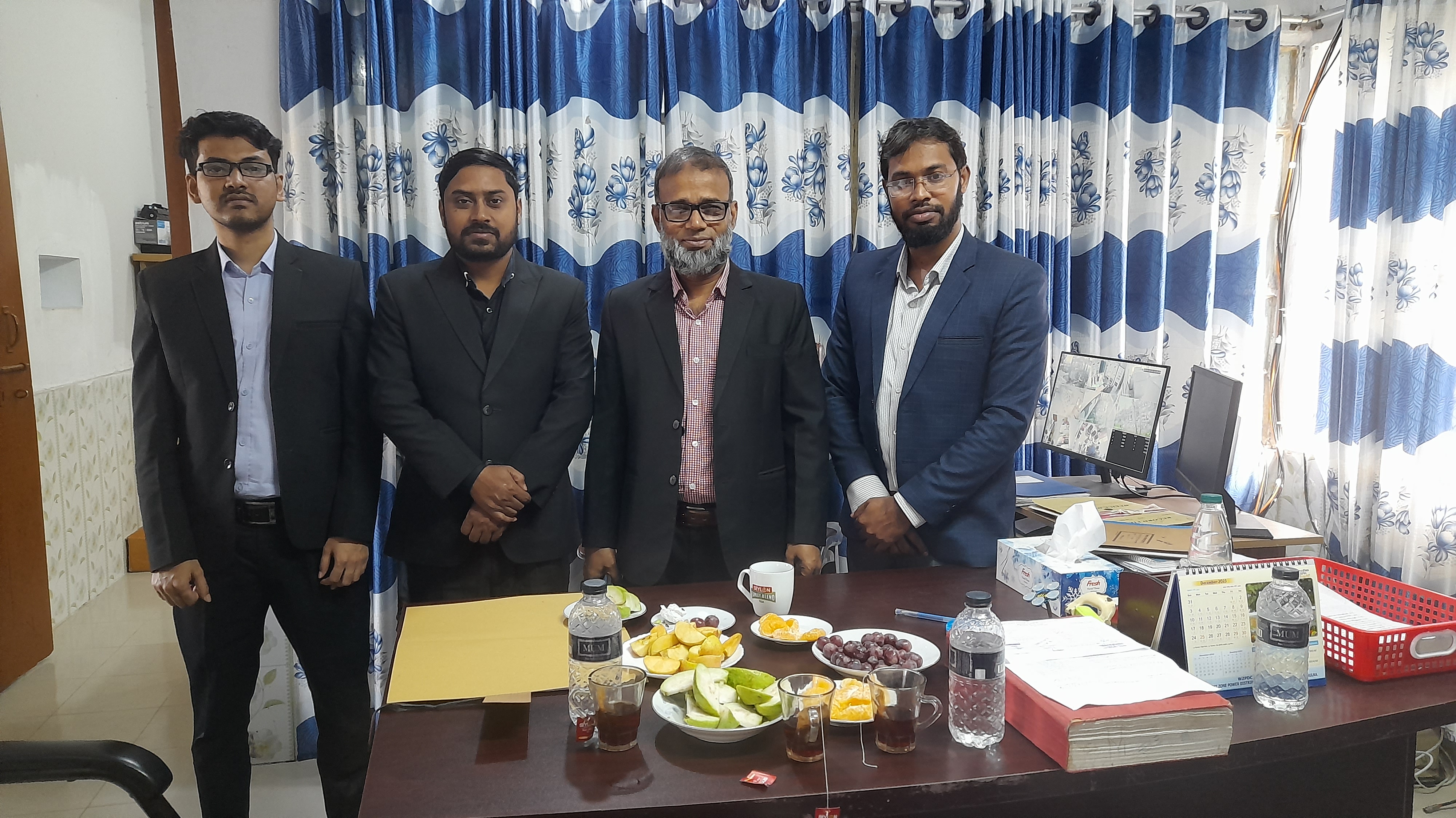 বিদ্যুৎ বিভাগের সহকারী সচিব-(সমন্বয়) এর ভান্ডারিয়া বিদ্যুৎ অফিস পরিদর্শন