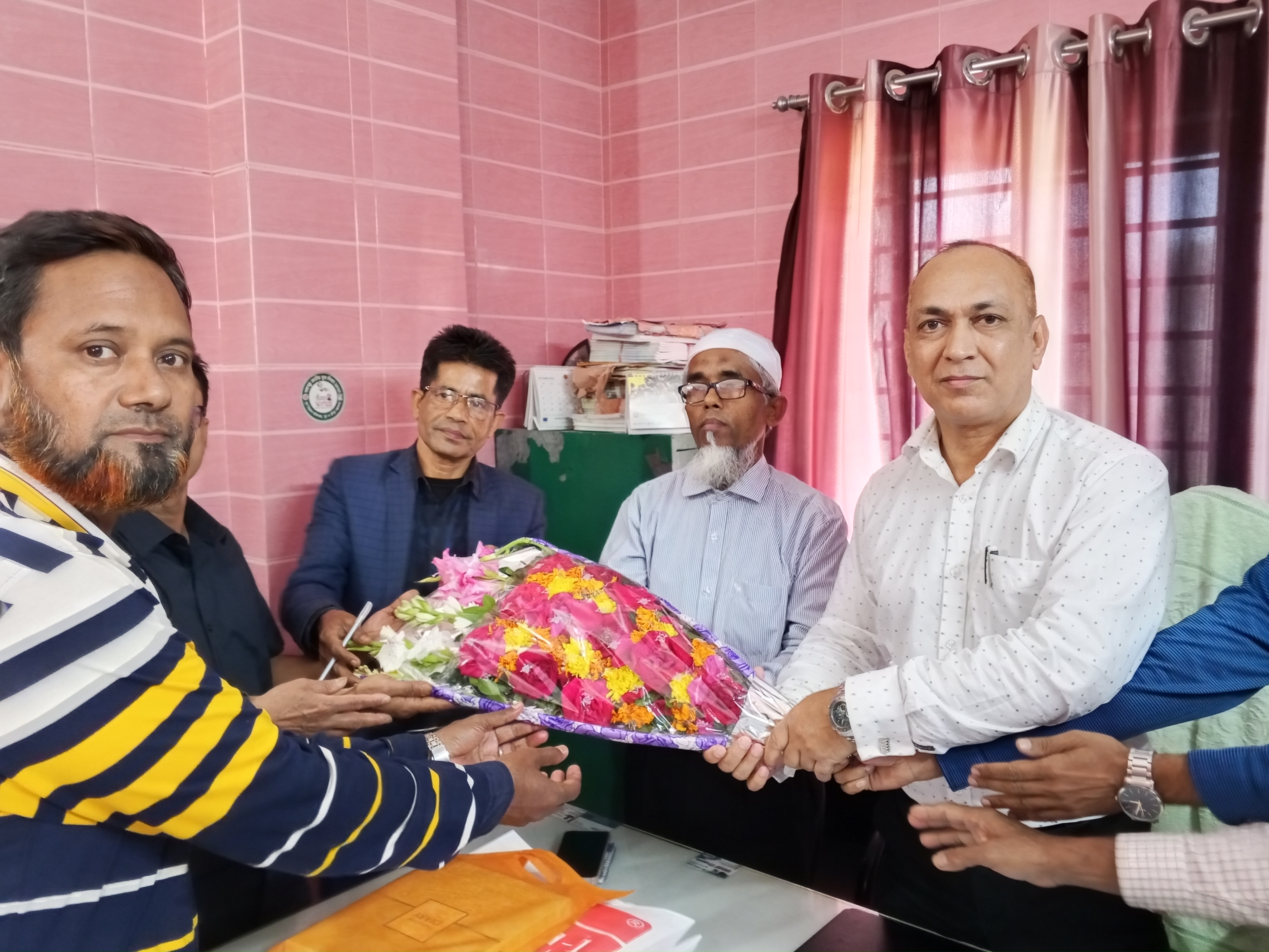 Congratulation as a deputy director in Barguna