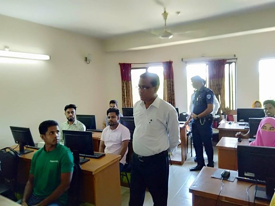 DC Sir visited our computer Training Center and Appreciated to Us 