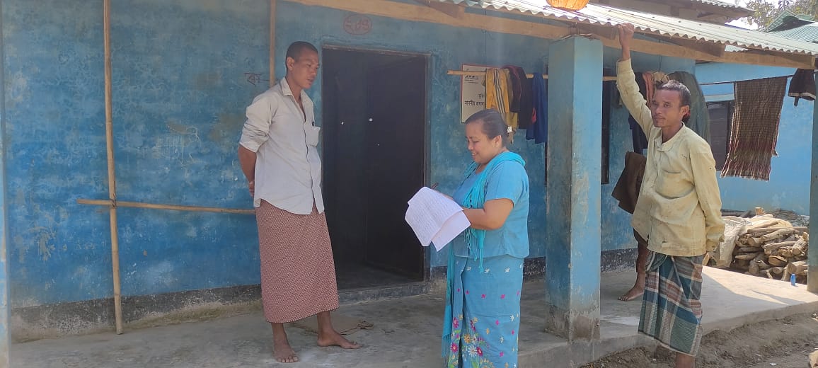 আশ্রয়ণ প্রকল্প ঘর পরিদর্শন