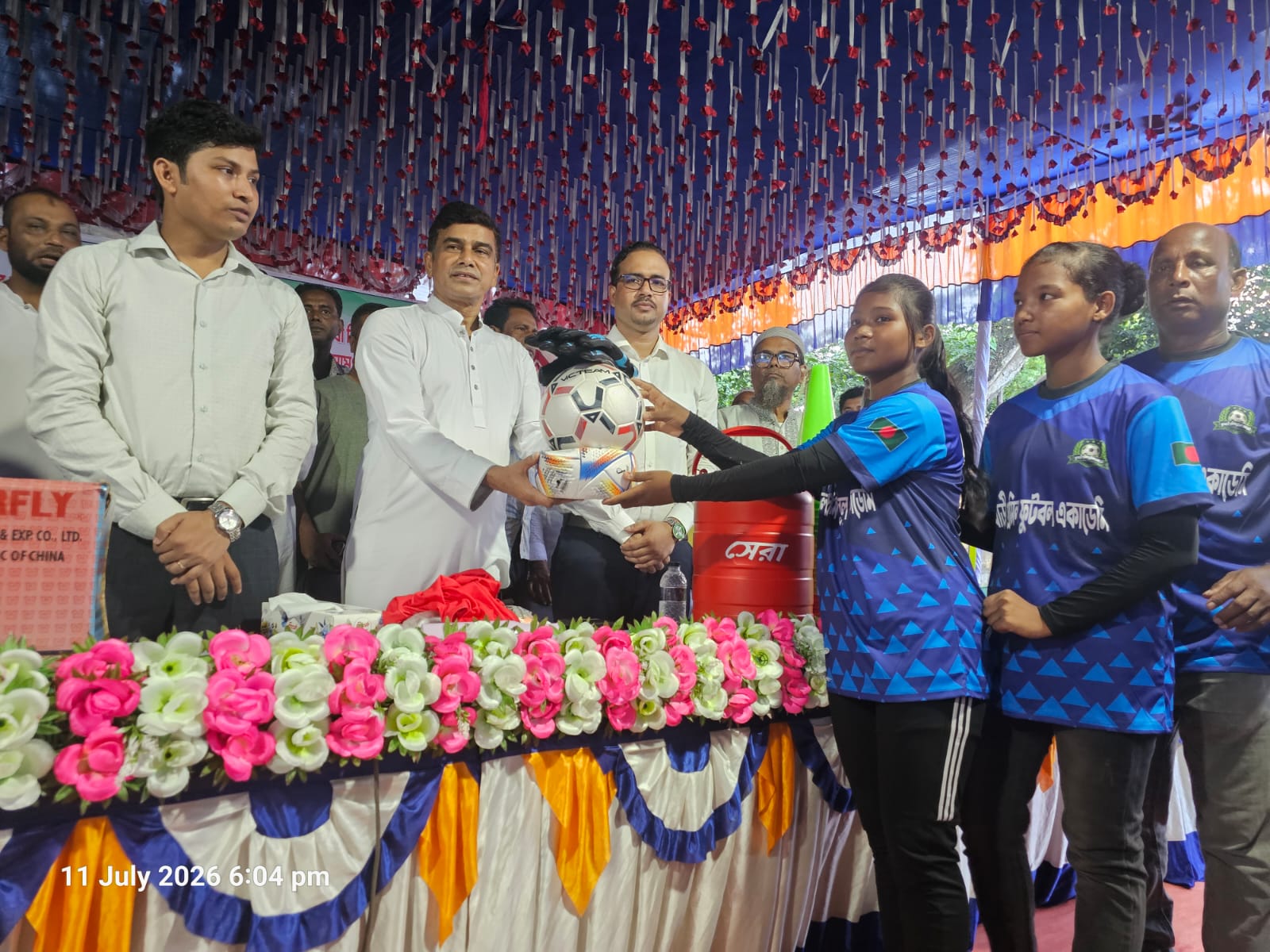 বাইসাইকেল, সেলাই মেশিন, শাড়ি ও ডিজিটাল ব্লাড প্রেসার (BP) মেশিন বিতরণ অনুষ্ঠান